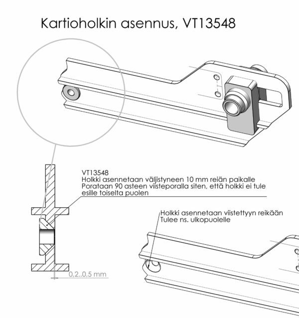 Snöskoter skjutram konhylsa, VT13548 4 st - Bild 2